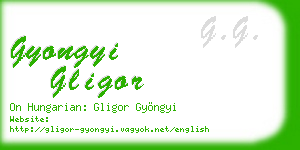 gyongyi gligor business card